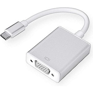Adaptador Usb C Para Vga Compatível Com Macbook e Notebook