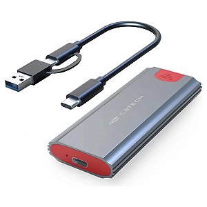 Gaveta Para Ssd Externo C3tech M.2 Nvme Otg Chm500si