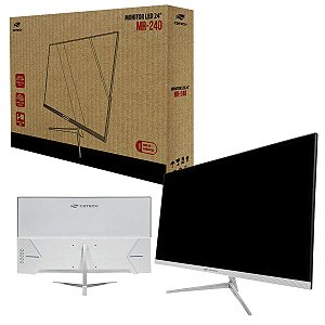 Monitor Gamer Led 24 Branco Full Hd Tela Ultra Fina Mr-240