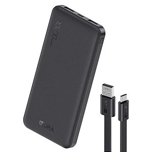 Carregador Power Bank 1HORA GAR094 10000mAh Preto