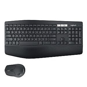 Combo Teclado e Mouse Sem Fio Logitech MK850 com Apoio