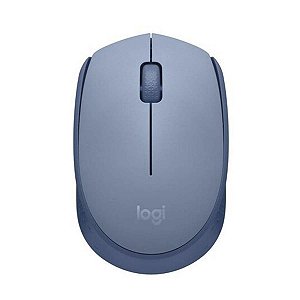 Mouse sem fio Logitech M170 USB e Pilha Inclusa Azul Claro