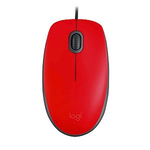 Mouse Logitech Silent USB, 1000 DPI, Vermelho - M110