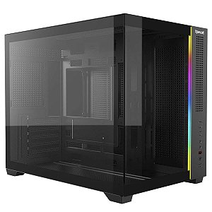 Gabinete Gamer Redragon Wideload Mini Lite Usb-C Rgb Preto