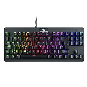 Teclado Mecanico Redragon Dark Avenger Switch Red 75% Preto