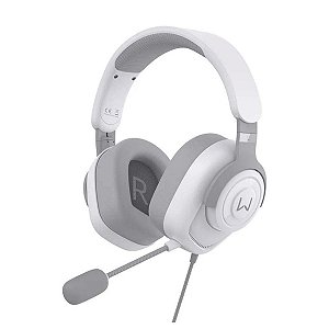 Headset Gamer Warrior Huginn Ph700 Branco P3 3,5mm Pc Ps4