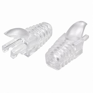 Capa Para Conector Plug Rj45 Trava Interna Snap In Cristal