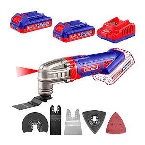 Multiferramenta Oscilante Sem Fio 20v 20000Rpm 6 Vel Emtop