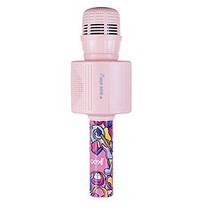 Microfone Bluetooth Teen Star Oex Mk301 Rosa