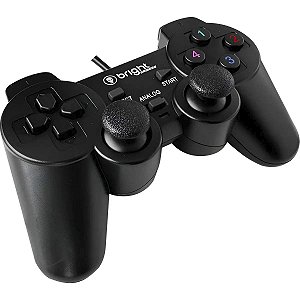 Controle Com Fio Usb 2.0 Joystick Para Pc Laptop Bright