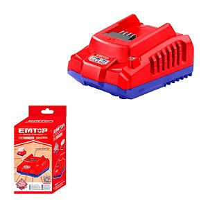 Carregador Bateria 20v 2a Compatível 20v 2ah 4ah 5ah Emtop