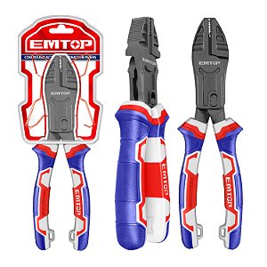 Alicate Combinacao Cromo Vanadio 8" 65% Menos Força Emtop