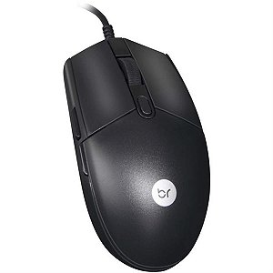 Mouse Óptico USB Gamer Seer Preto 3600dpi - Bright