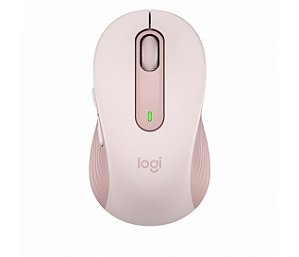 Mouse sem Fio Logitech M650 Signature USB e Bluetooth Rose