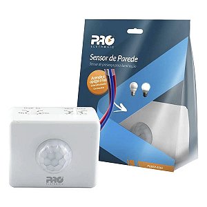 Sensor de Presença para Iluminação de Sobrepor Parede 360