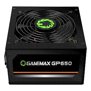 FONTE ATX 650W REAIS 80Plus BRONZE GP650 BOX GAMEMAX