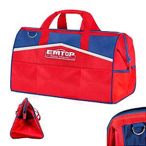 Bolsa De Ferramentas Pro 13" 33x21x18cm Até 12Kg Emtop
