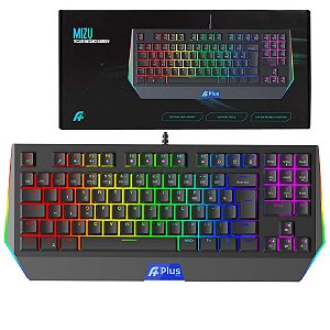 Teclado Mecanico A+ Mizu Rainbow Switch Outemu Blue Abnt2