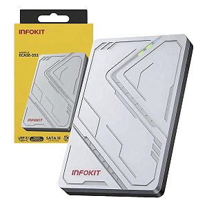 Case Externo Para Hd Ssd 2,5 Sata 3 6Gb/s Usb-C 3.1 Até 4tb