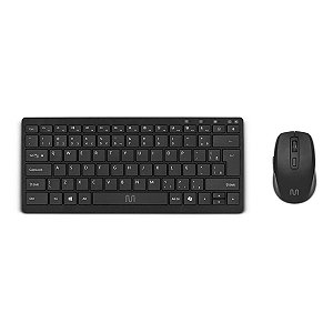 Combo Teclado e Mouse Sem Fio Bluetooth e USB Multi TC404