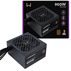Fonte Gamer Shild 900W 80 Plus Bronze PFC AT Preto Multi