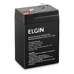 Bateria Selada De Chumbo Elgin Vrla 6v 4.5ah