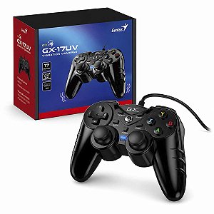 Controle Gamepad Genius GX-17UV PC/PS3 USB 17 Botões