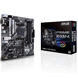 Placa Mãe Asus Prime B550m-A Amd Am4 Ddr4 Preto