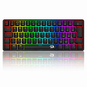 Teclado Mecanico Gamer Redragon Jax Pro RGB Sem Fio 60%