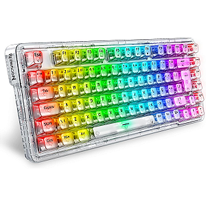 Teclado Gamer Mecanico Redragon Elf Pro Rgb Crystal 75%
