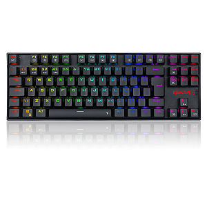 Teclado Gamer Mecanico Kumara Pro Rgb S/Fio Switch Blue Tkl