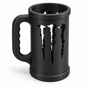 Suporte Lata De Energético Monster C/ Alça 3d Preto Fosco