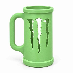 Suporte Lata De Energético Monster C/Alça 3d Verde Fosco