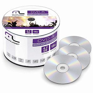 Dvd-R Gravavel 4.7Gb 120Min Vel.16X C/50Un Dv061 Multi