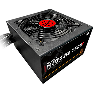 Fonte Gamer Atx Kalkan 750W 80 Plus Bronze Preto Pfc Ativo
