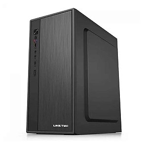 Gabinete Office Compacto F15 Mid Tower MATX Black Sem Fonte
