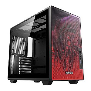 Gabinete Gamer Redragon Strafe Neo Preto Vermelho Ca-617B