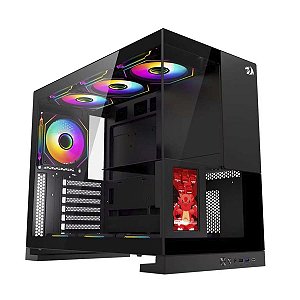 Gabinete Gamer Redragon Eternal Pro Display Lcd Pto Ca-613B