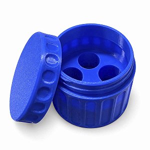 Porta Ampola 3ml Estojo Protetor 3d 4 Ampolas Azul