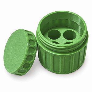 Porta Ampola 3ml Estojo Protetor 3d 4 Ampolas Verde