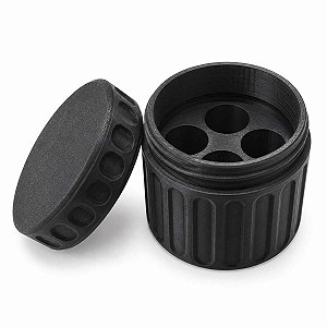 Porta Ampola 3ml Estojo Protetor 3d 4 Ampolas Preto
