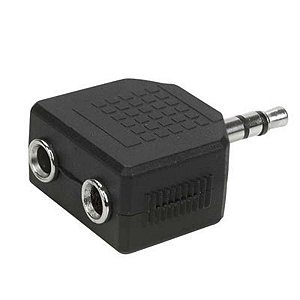 Adaptador P2 Estéreo Para 2 J2 Estéreo Chip Sce 003-1008