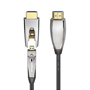 Cabo HDMI 2.1 8K 60Hz HDR 48Gbps 30m C/ Conector Destacável