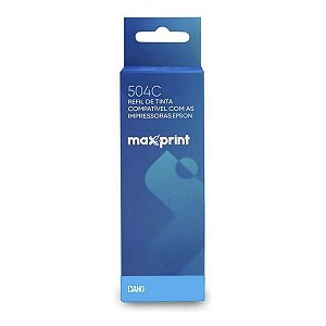 Refil De Tinta Ciano Maxprint 504C Compativel Epson 6116829