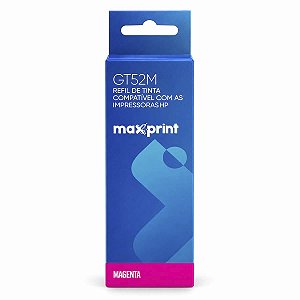 Refil De Tinta Magenta Compativel Hp Gt52m 100ml Maxprint