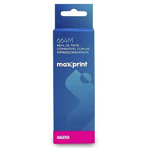 Refil De Tinta Maxprint 664m Magenta Compatível Com Epson