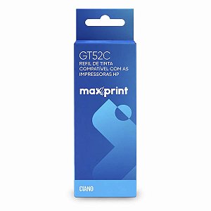 Refil De Tinta Compativel Hp Gt52c Ciano 100ml Maxprint