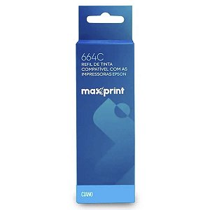 Refil De Tinta Ciano Maxprint 664C Compativel Epson 6112364