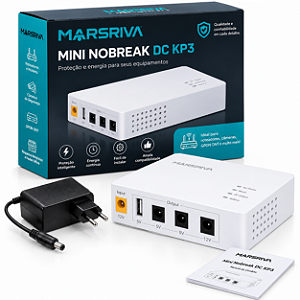 Mini Nobreak DC 36Wh 18W Marsriva KP3 Roteador Câmera WiFi