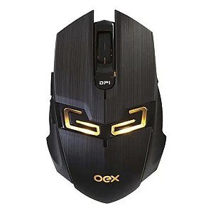 Mouse OEX Gamer USB Killer 4000DPI MS-312 Preto e Laranja